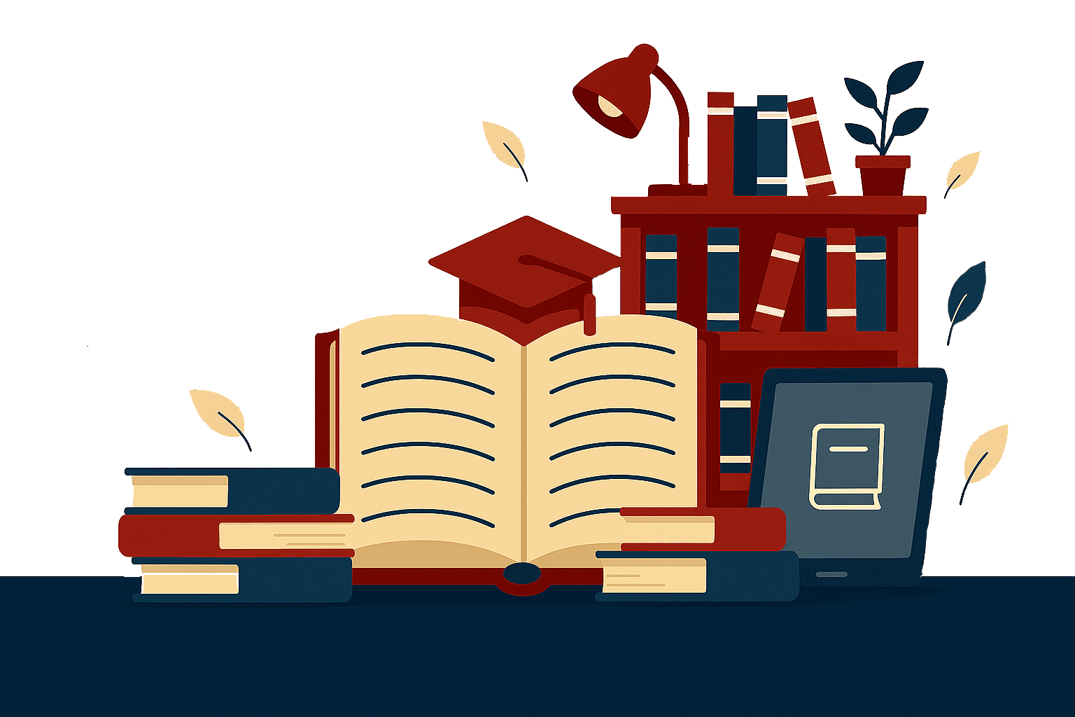 Education and books illustration